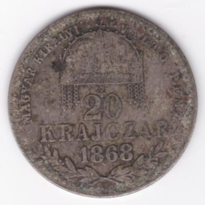 20 Krejcar, 1868 KB Valto Penz