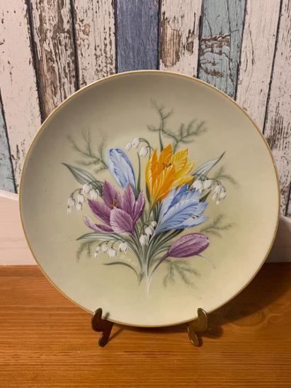Sběratelské talíře s květy, 2 kusy, značené