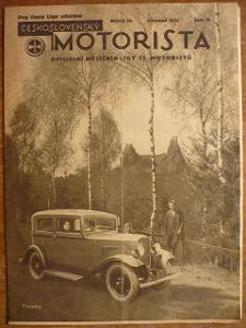 Časopis Československý motorista, 1932 - dobový motorismus, zajímavé!