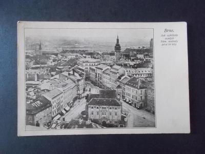 Pohlednice Brno Náměstí Svobody kdysi unikátní záběr s kostelem 