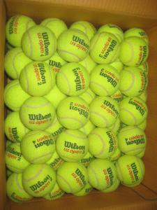 Tenisové míče Wilson US Open po turnaji