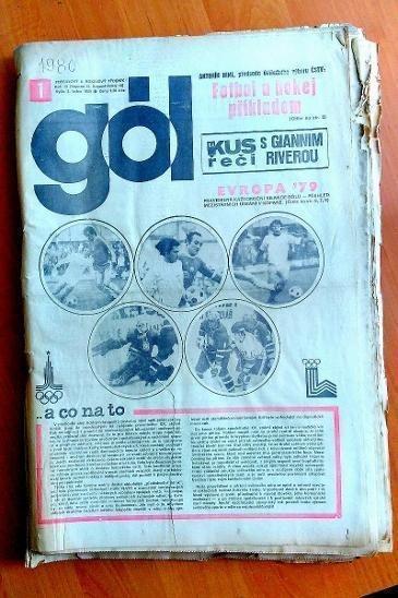 Časopisy Gól 1980 svázané