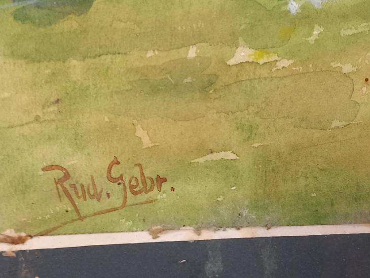 Rudolf Gebr - Výhled z parku - Umění