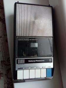 Kazetový magnetofon, National Panasonic, funkční, hezký stav