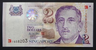 SINGAPUR (P45) 2 Dollars 2000 UNC PAMĚTNÍ