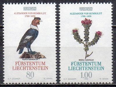 Lichtenštejnsko-Kondor a flóra 1994**  Mi.1079-1080 / 3 €