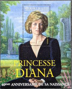 Guinea , Princezna Diana, 1ks aršík