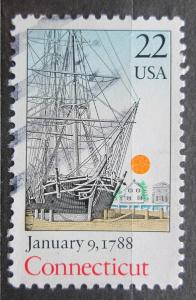 USA 1988 Connecticut, 200. výročí Mi# 1961 1403