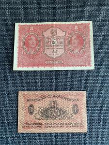 Dvě bankovky 1919