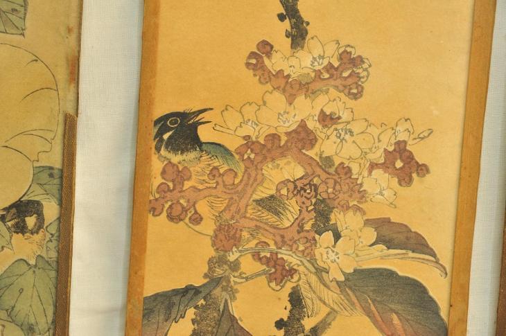 Asijské orig. umění - obrázky akvarel - velmi staré - Umění
