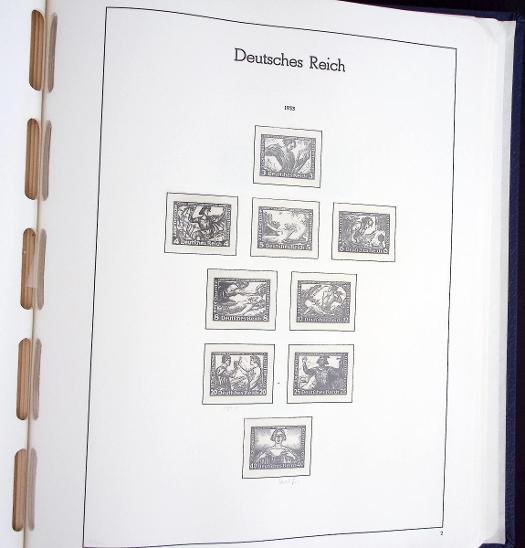 Reich - album 1933-1945 bez známek, Leuchtturm (viz.obrázky a popis