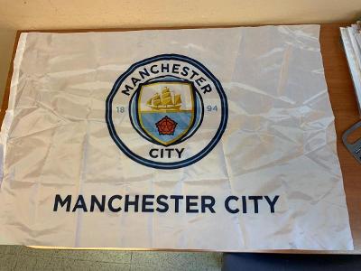Originál vlajka Manchester City - bílá