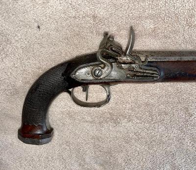 Pistole křesadlová, kolem r.1800, vyšší důstojník, napoleon. války