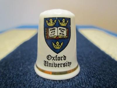 Sběratelský náprstek Anglie - Oxford University, znak