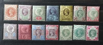 Velká Británie 1887-0 SG197-4 650£ Vydání k jubileu královny Viktorie 