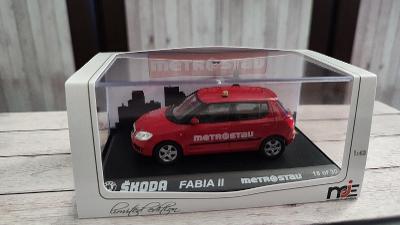 Limitovaná Škoda Fabia II, 1:43, Metrostav, úprava Abrex