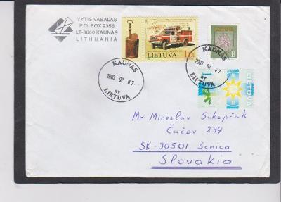 LIETUVA - Obálka so známkami