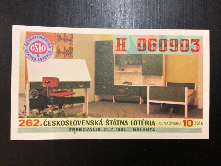 262. Československá státní loterie 1983 - série H