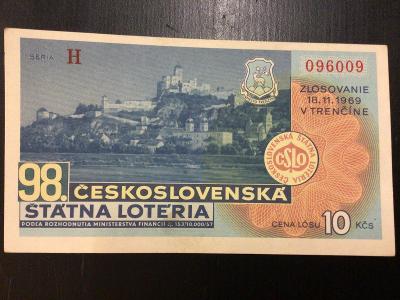 98. Československá státní loterie 1969 - série H