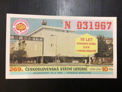 269. Československá státní loterie 1984 - série N