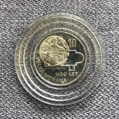 Stříbrná mince 10 Kčs PROOF 1966 Velká Morava 1100. výroč,4.504ks