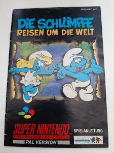 Šmoulové 2, Nintendo SNES, manuál, německý