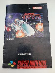 Super RType, Nintendo SNES, manuál, německý
