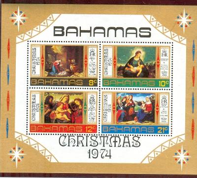 Bahamy, 1974 Vánoce, neražený, 