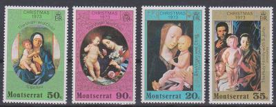 Montserrat 1973, kompl. serie Vánoce, umění, svěží