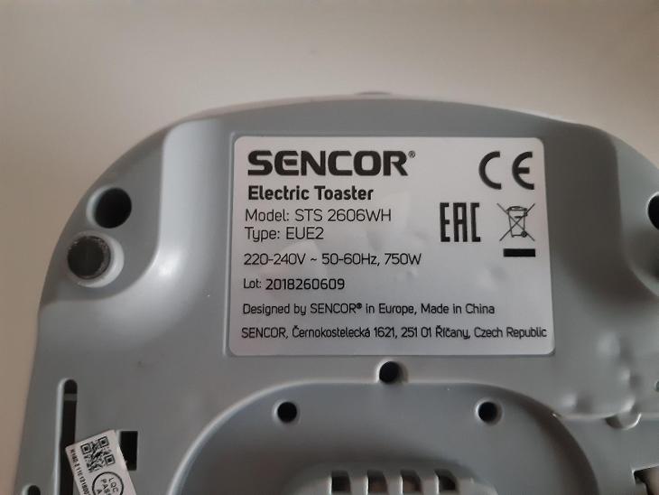 toaster Sencor 2606WH  - Malé elektrospotřebiče