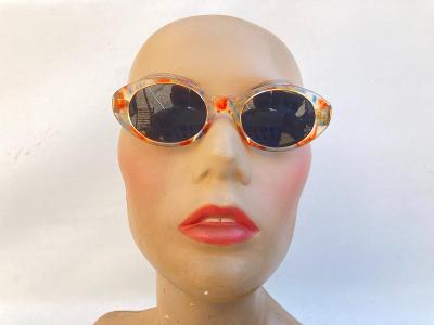 Retro dámské značkové sluneční brýle Sun Jet - Carrera barevně žíhané 