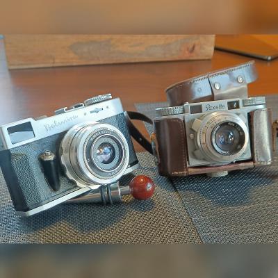 Compact Camera: Belmiva Vebur s Tessar 2.8/50 + Paxette s Kata 2.8/45