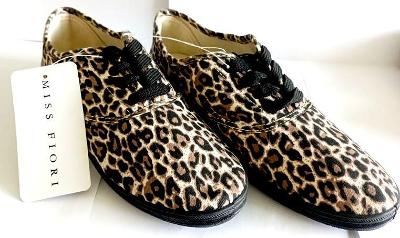 MISS FIORI Leopard Lace obuv vel.40,5