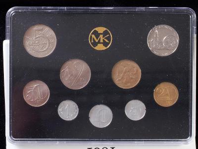 Sada mincí ČSFR 1991 s žetonem mincovny