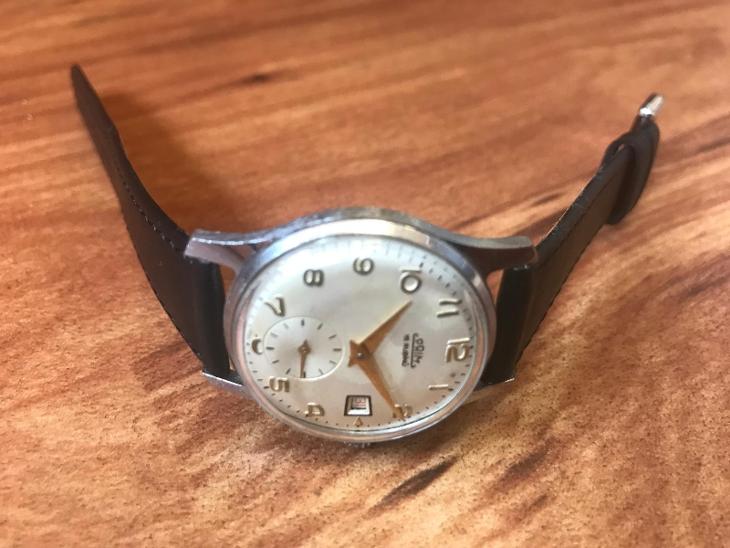 Starožitné mechanické hodinky Prim Datumatik 1960