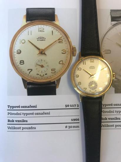 Zlaté starožitné náramkové hodinky Prim 1967 - Starožitnosti