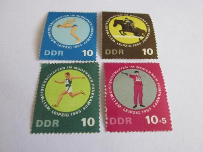 Známky DDR 1965, MS v moderním pětiboji, Lipsko