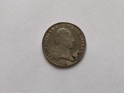 Mince 1/2 Tolar Franciscus 1821 A