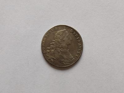 Mince 1/2 Tolar Bavorsko Max Ios 1753
