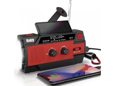 [Baterie 5800] Nouzové rádio Raddy SW3, dobíjecí baterie ruční klika S