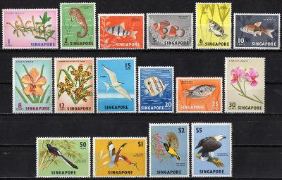 Singapur-Fauna a flóra 1962**  Mi.53-68 / 100 €
