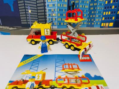 LEGO Town City 6671 auto s plošinou / 80. - 90. léta /