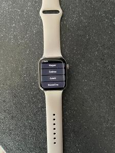 Apple Watch Series 7 GPS + Cellular, 45mm stříbrné pouzdro z nerezové 