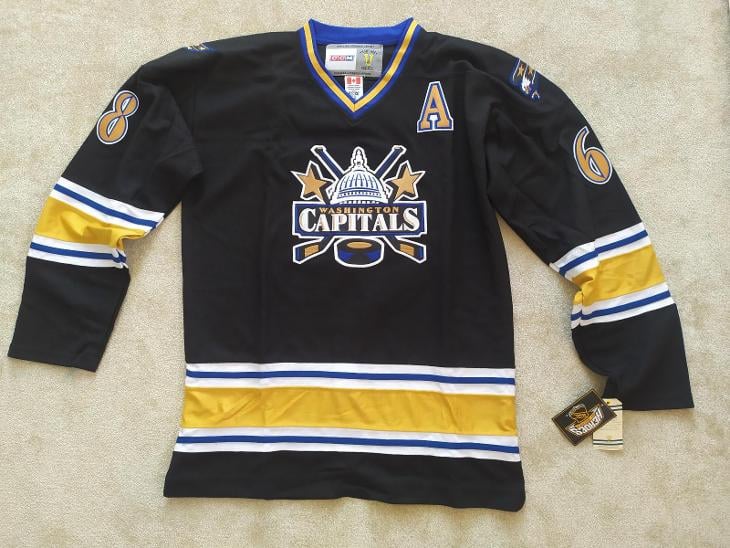 Vtg#68 JAROMIR JAGR Washington Capitals NHL CCM Jersey YL/YXL (Signed) –  XL3 VINTAGE CLOTHING