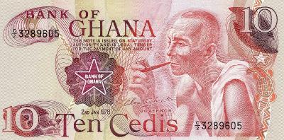 Ghana - bankovka v perfektním stavu!