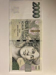 Bankovka 2000kč, rok 2007, serie Z49 ,,UNC" 