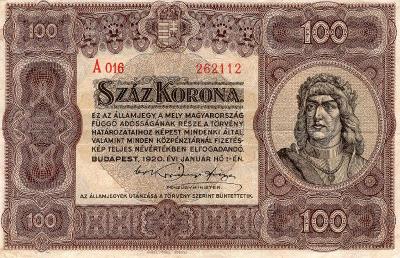 Maďarská bankovka ve velmi dobrém stavu.
