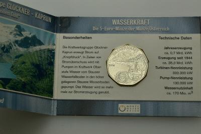 Rakousko 5 Euro 2003 Ag ve folderu BU čŠU002  