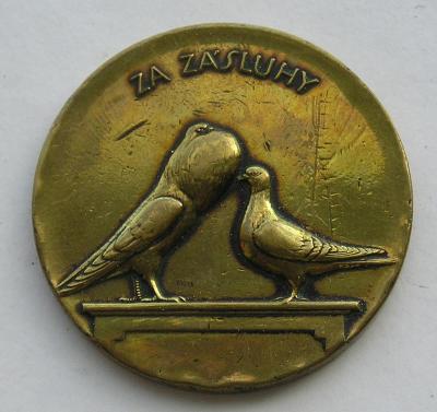 Medaile - Praha - holub - holubáři