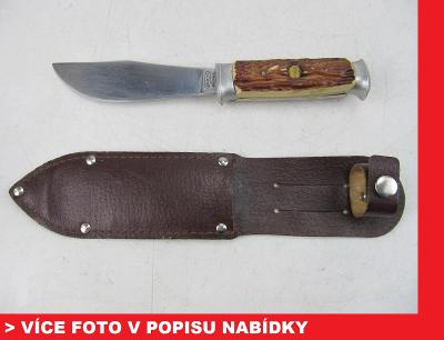 Mikov LOVU ZDAR - starý lovecký nůž + pochva / ČSSR anticorro